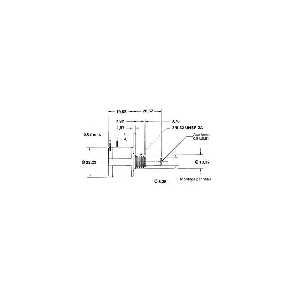 Viseobrtni poten. 2W 500E VISHAY-SPECTROL - POVI-500