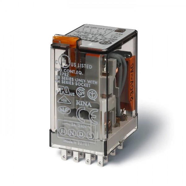 Rele Finder 24V AC 4CO,7A, 55.34.8.024. - RELF5534-24AC
