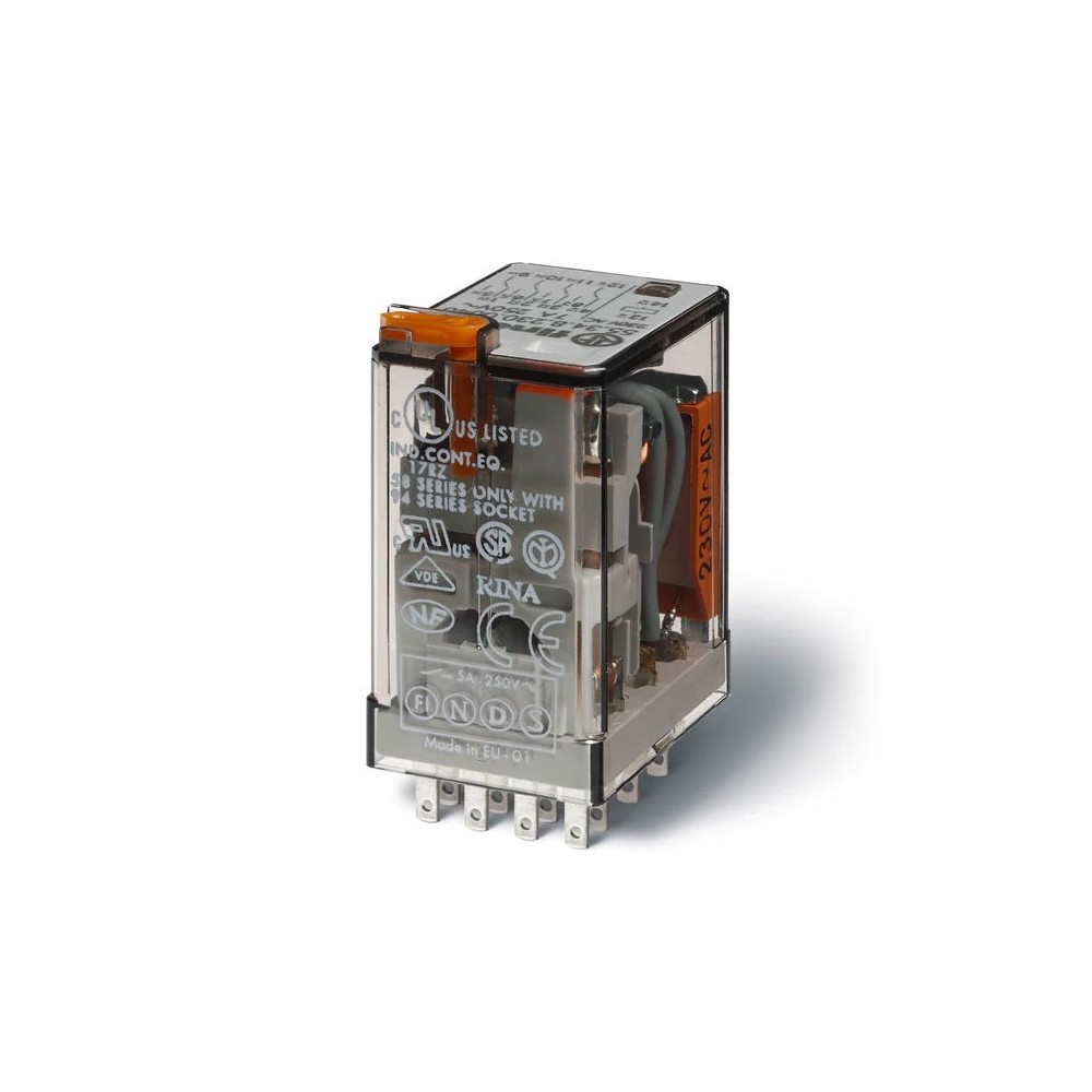 Rele Finder 24V AC 4CO,7A, 55.34.8.024. - RELF5534-24AC