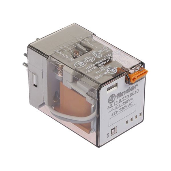 Relej Finder 60.13.9.024.0040. 10A  250V  24VDC - RELF6013-24DC