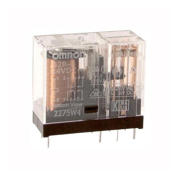 Relej G2R-2 24V (6V, 5A, 2x M+R) 68 R - REL-G2R2-6