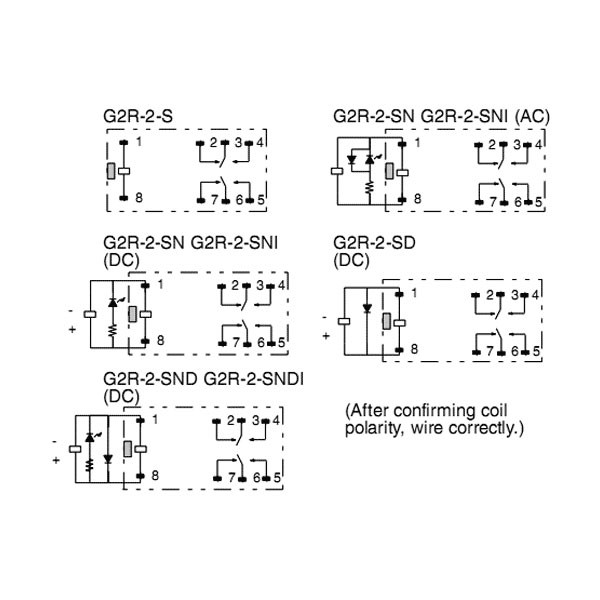 G2R-2-SN 24VDC (S) 24V 2X5A OMRON - RELG2R2S24