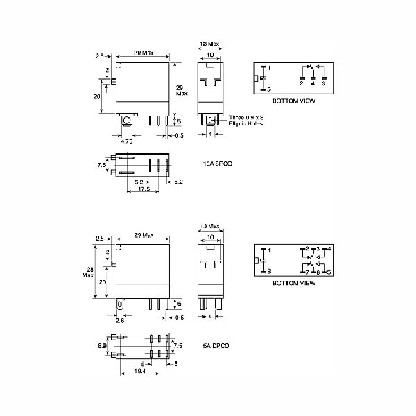G2R-2-SN 24VDC (S) 24V 2X5A OMRON - RELG2R2S24