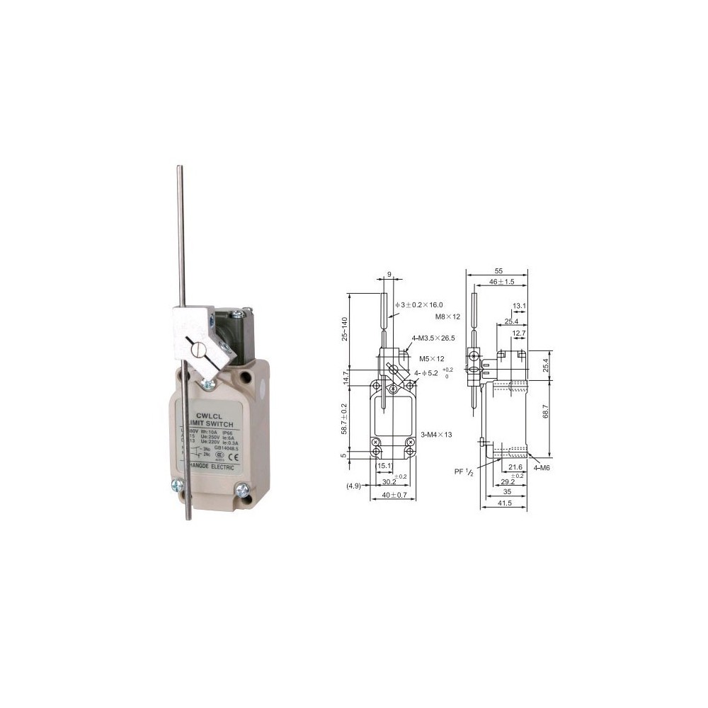 Prek.granicni CWLCL,10A 250V, ELMARK - PREG-CWLCL