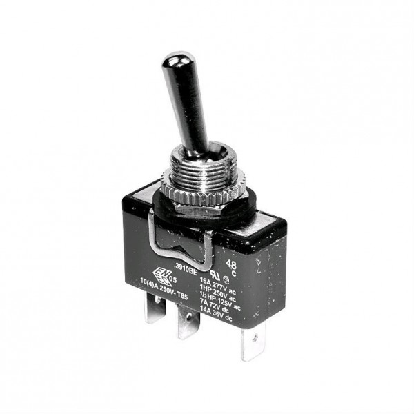 Taster kipp 16A/250V 1-pol 3-položaja (ON)-OFF-(ON)  fi=10.8mm - PREKK16T1