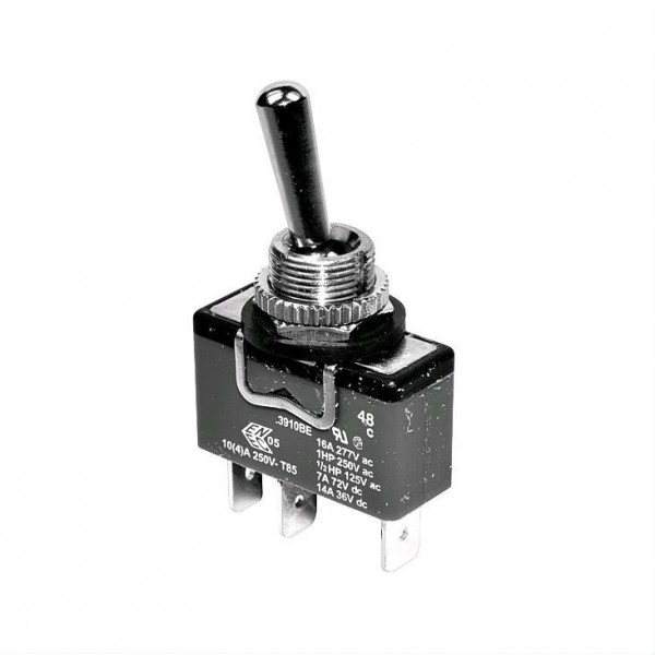 Taster kipp 16A/250V 1-pol 3-položaja (ON)-OFF-(ON)  fi=10.8mm - PREKK16T1