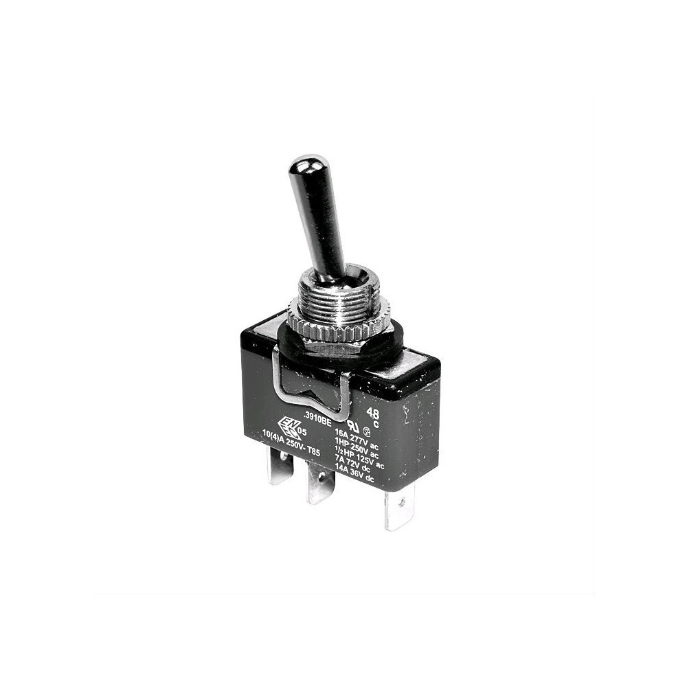 Taster kipp 16A/250V 1-pol 3-položaja (ON)-OFF-(ON)  fi=10.8mm - PREKK16T1