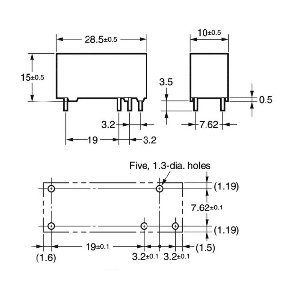 Rele Omron 1NO+NC,24V DC 8A 2620R - REL-G6RN1-24